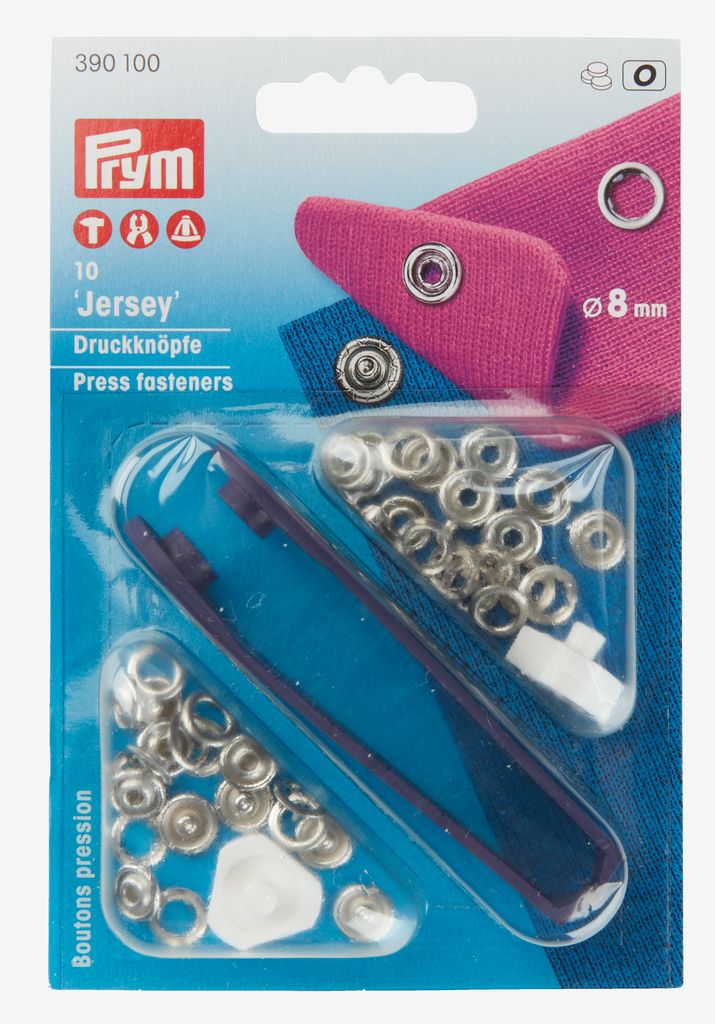 Prišiti gumbi 8 mm 10 kosov/paket srebrne barve