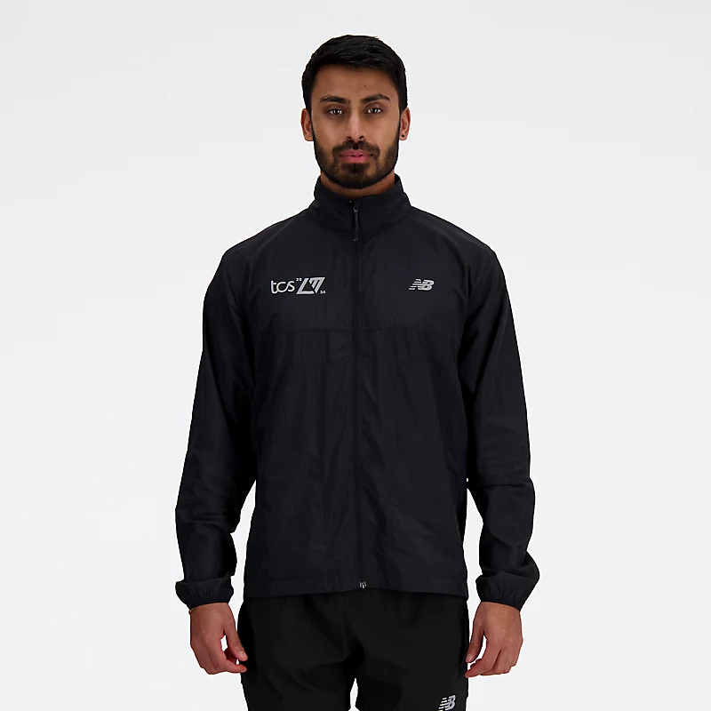 Veste de course pliable NB Athletics London Edition pour homme – NOIRE