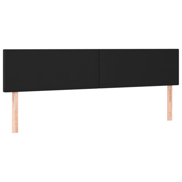 Wezgłowie Czarny 160 x 5 x 78/88 cm Sztuczna skóra vidaXL