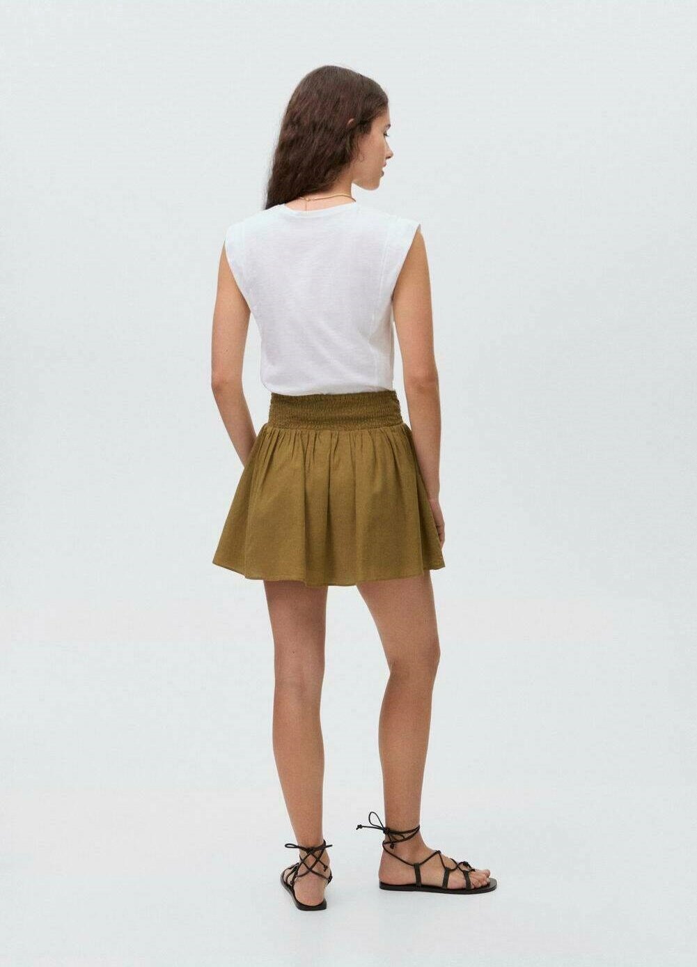 Jupe trapèze Mango Kids DEZERTF - olive
