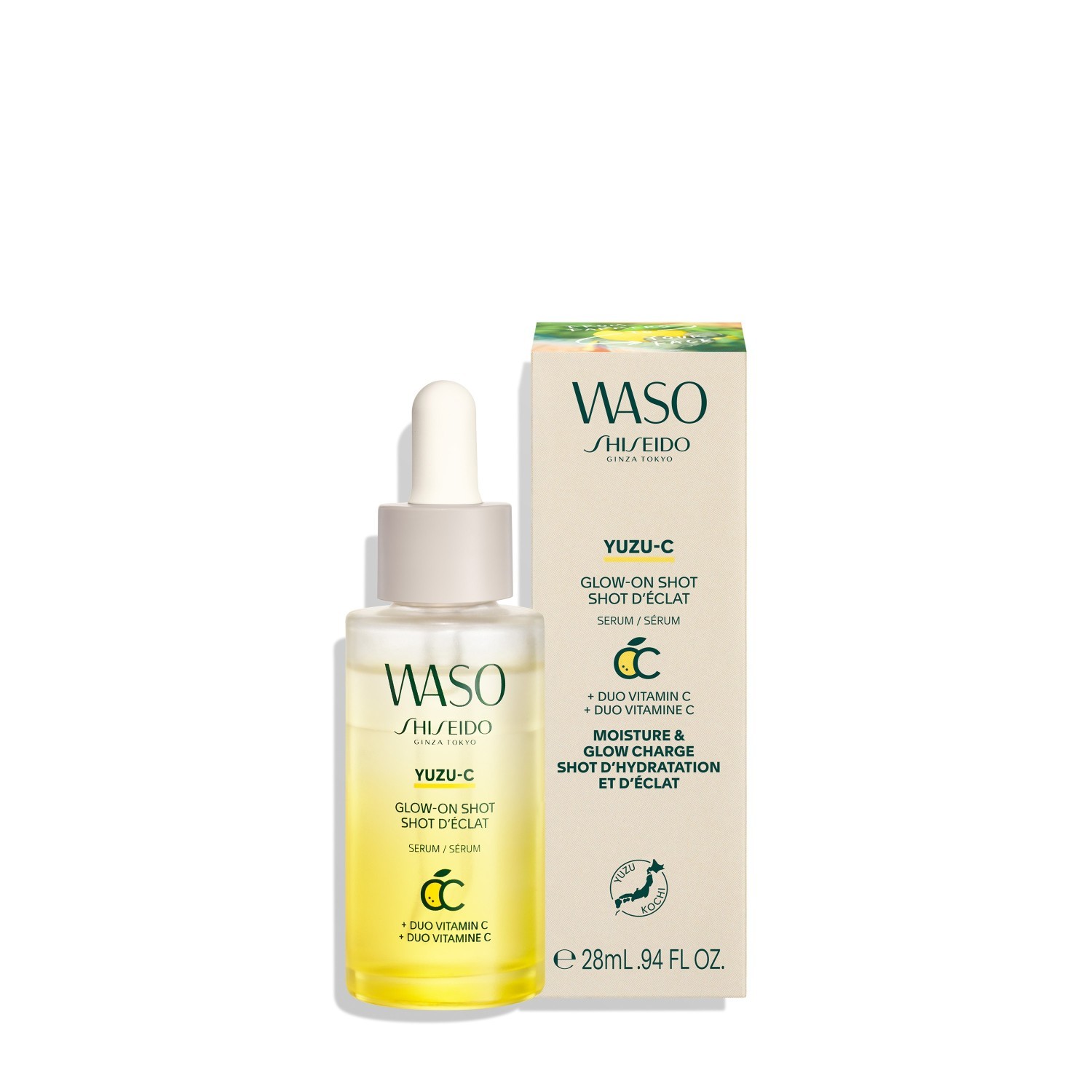 Shiseido Glow Serum Waso Yuzu-C Glow-On Shot - 28 ml