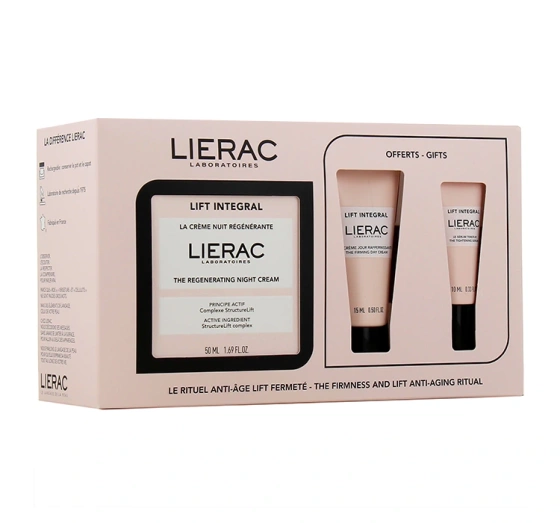 Lift Integral zestaw kosmetyków dla kobiet krem na noc 50 ml   krem na dzień 15 ml   serum 10 ml