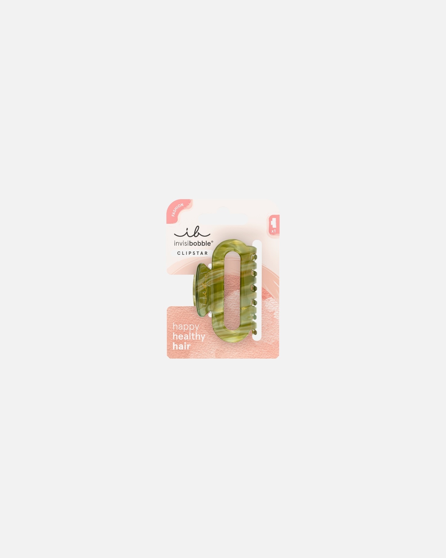 Neredzama matu sprādze Clipstar Evergreen - 1 gab.