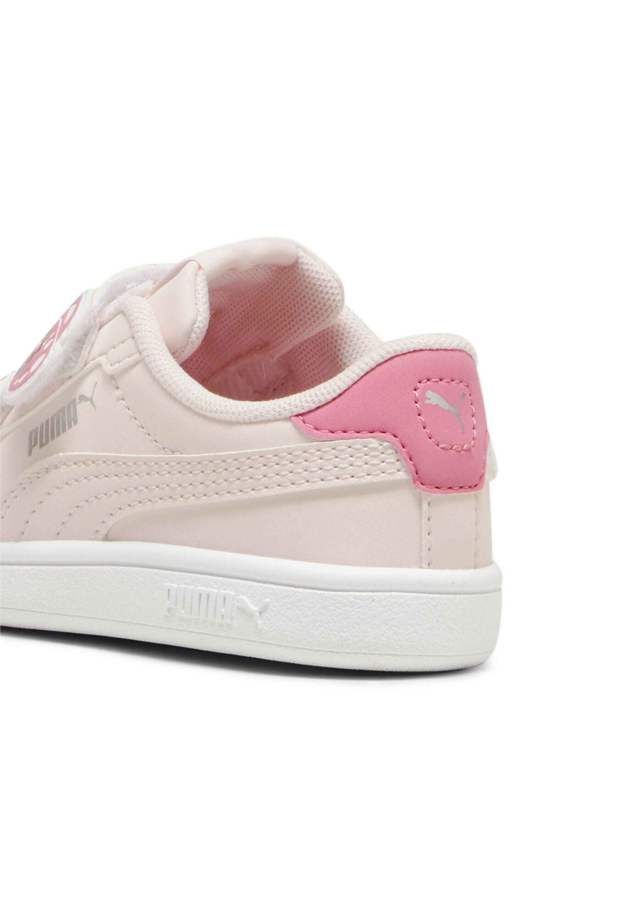 Puma SMASH 3.0 UNISEX - Sneakers - frosty pink strawberry burst white silver