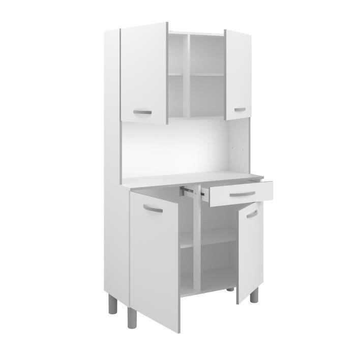 Credenza da cucina - Bianca - Moderna - 4 ante - OSLO - L 101 cm