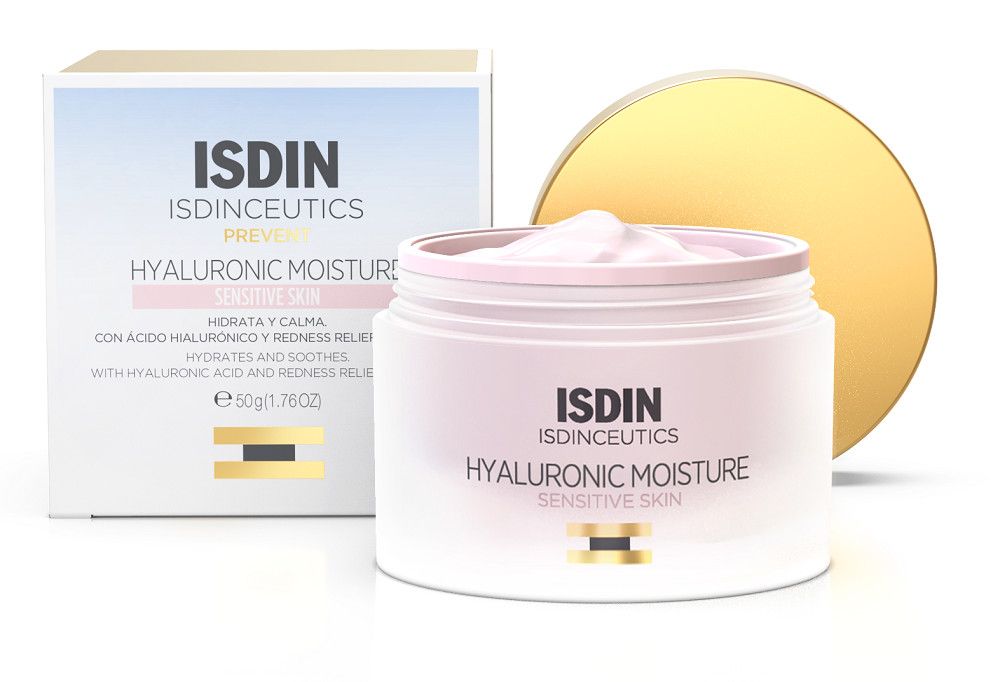 „Isdinceutics Hyaluronic Moisture Sensitive“ lengvas veido kremas Parapharmacy veido drėkikliai