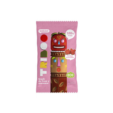Smileat Triboo Snack de Morango e Maçã Snack Saudável 100% Fruta 25 gr 25 gr