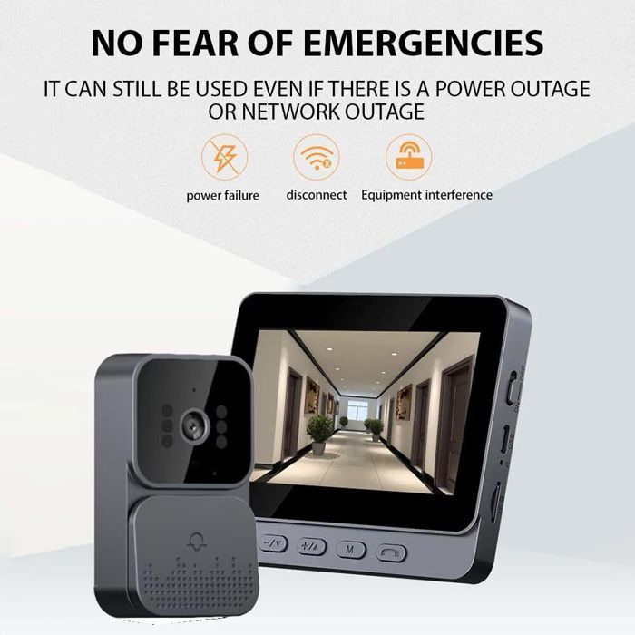 Videocitofono wireless PRUMYA da 4,3