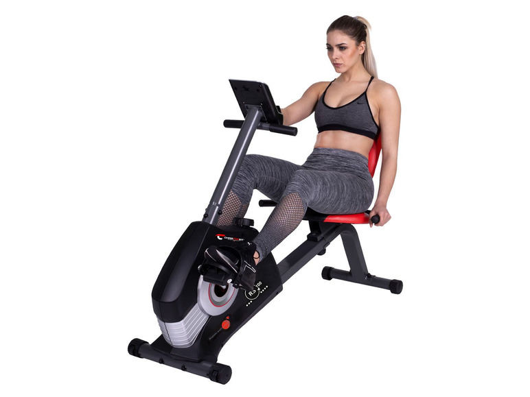 Christopeit Sport ligfiets »RS 100«, 6 kg vliegwiel, ergonomische rugleuning