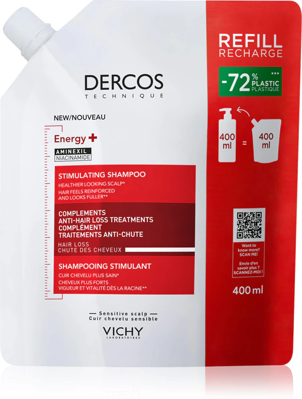 Vichy Dercos Energizujúci posilňujúci šampón proti vypadávaniu vlasov