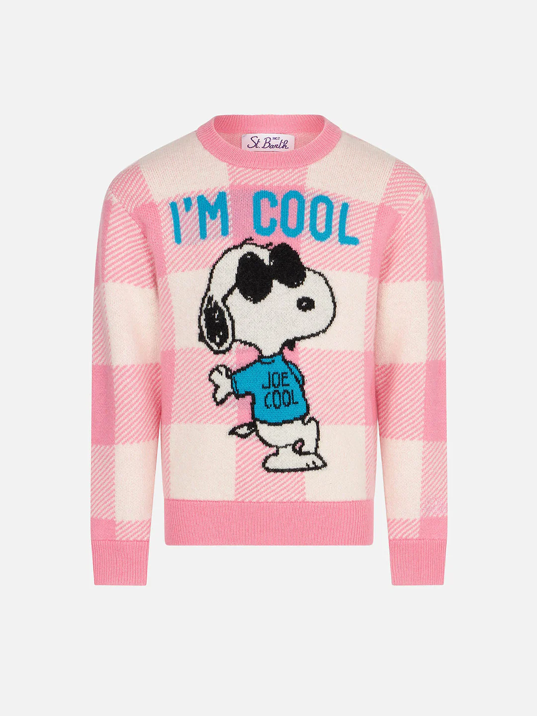 Trui met Snoopy-print en de tekst 