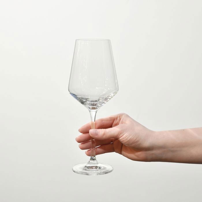 Krosno Grand Verre à Vin Blanc en Cristal - Lot de 6 Verres - 390 ml - Collection Avant-Garde - Lavable au Lave-Vaisselle
