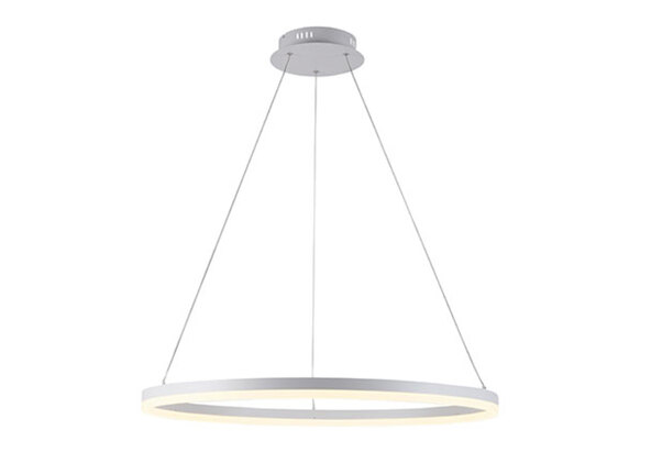 Κρεμαστό φωτιστικό LED Titus, Ø 80 cm, λευκό