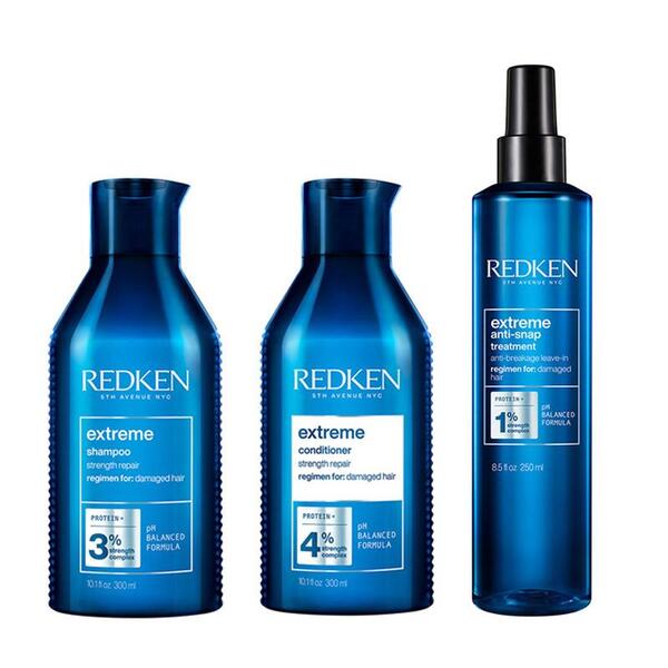 Redken Extreme šampon, kondicionér a balíček proti lámání vlasů