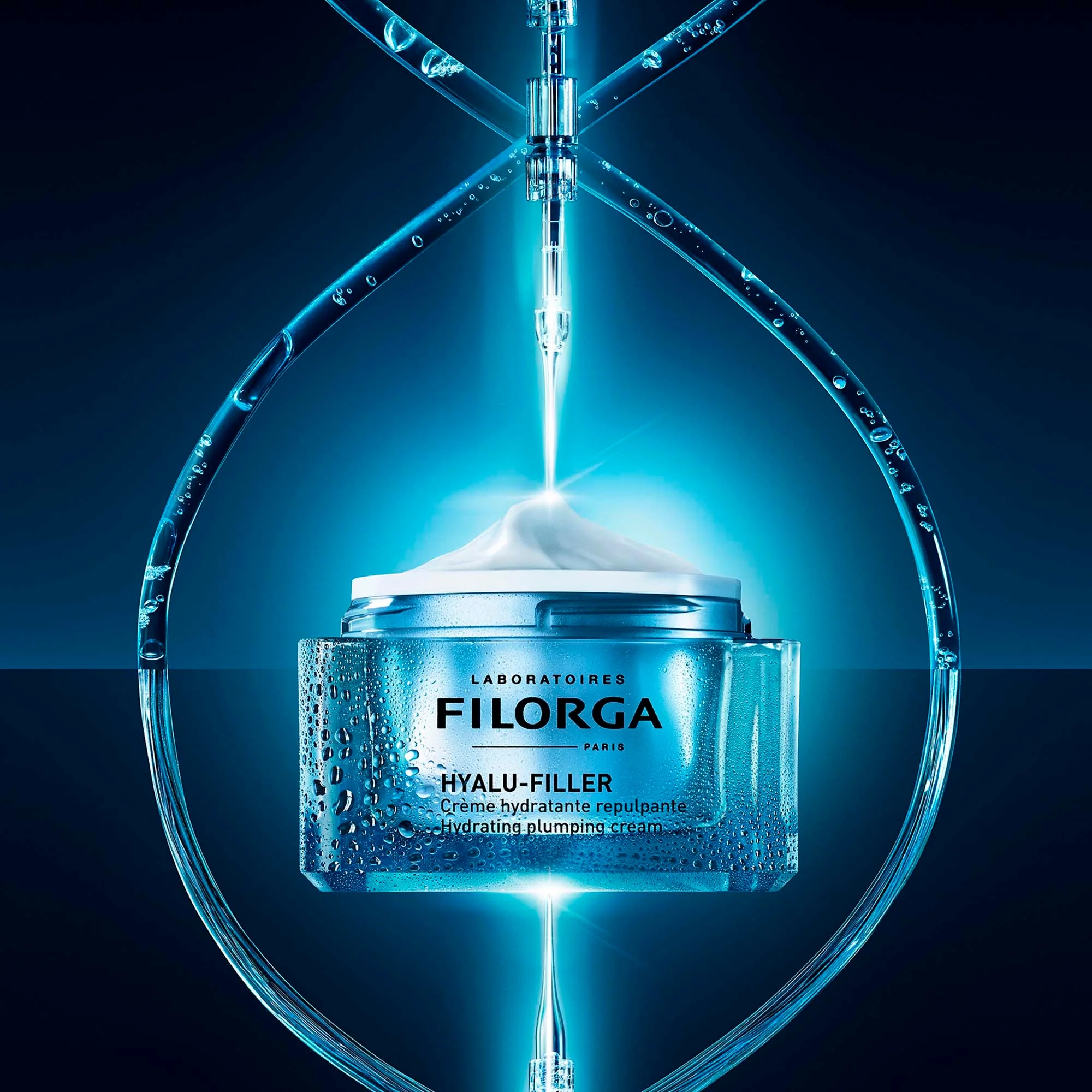 Hyalu-Filler Crema - Crema viso giorno idratante, Crema viso giorno illuminante, Crema viso giorno primi segni , Tratt.viso 24 ore primi segni