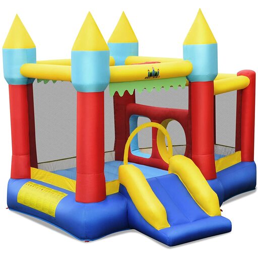  Inflatable Castle with Slide 301x285x165cm