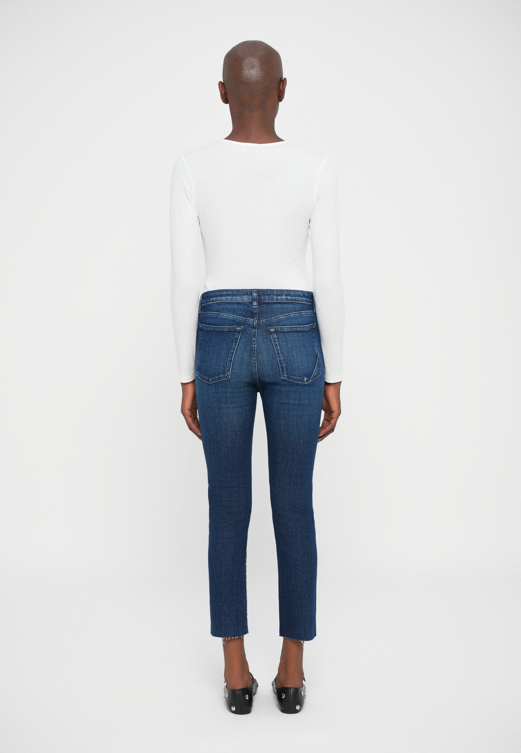 3x1 STRAIGHT AUTHENTIC CROP - Slim fit jeans - abisso