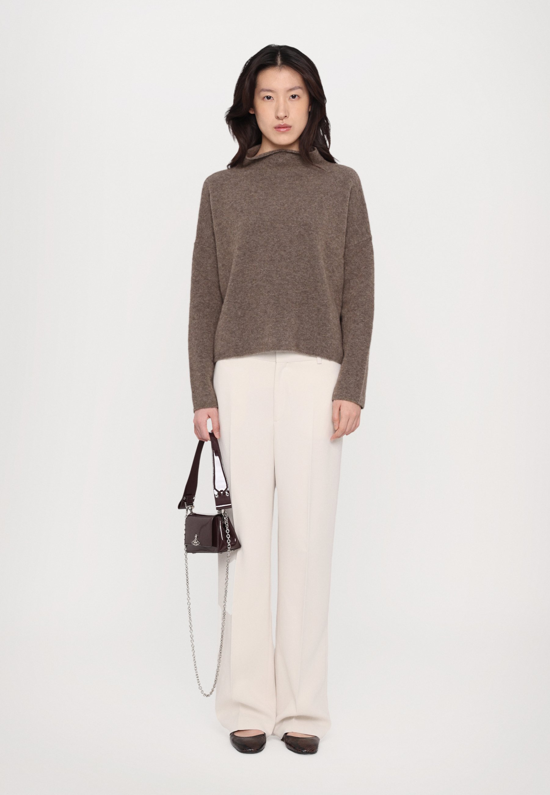Filippa K MIKA STRIPE - Suéter - cinza escuro