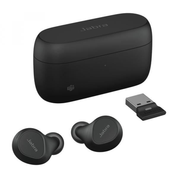 Casque sans fil - JABRA - Evolve2 Buds MS - Annulation active du son - Bluetooth - USB-A