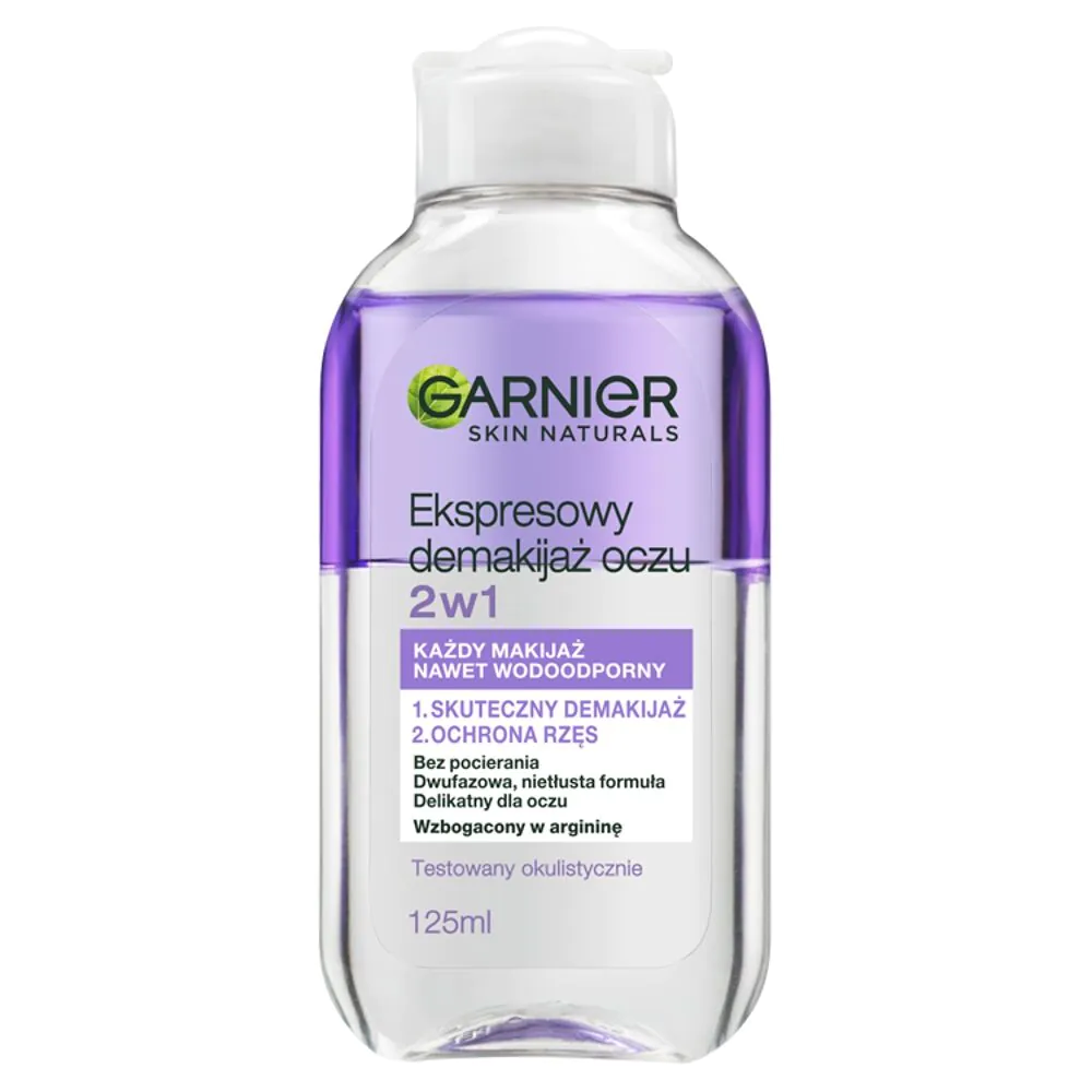 Garnier Skin Naturals Płyn do demakijażu oczu 2w1 Dwufazowy