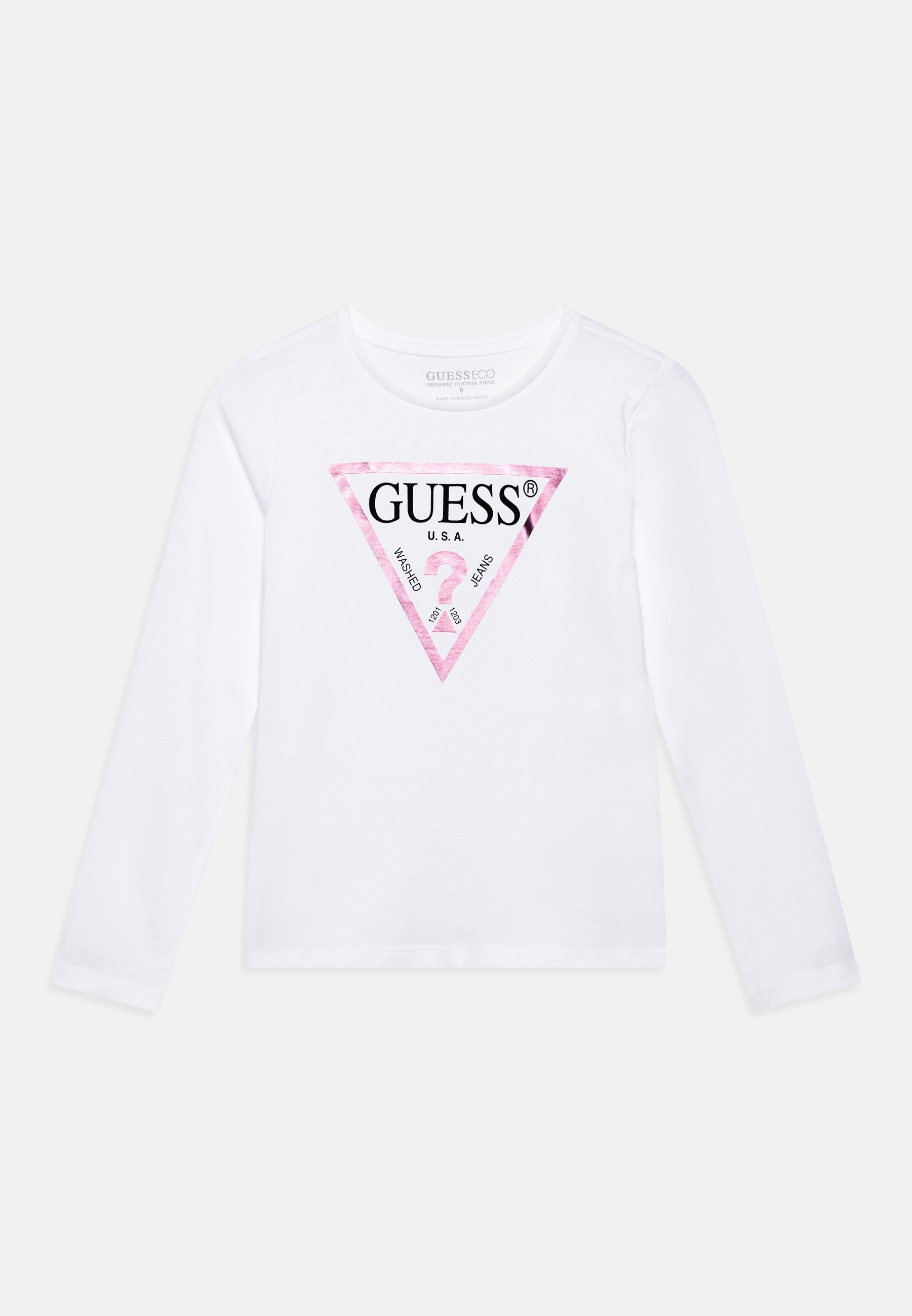 Guess JUNIOR CORE - T-shirt à manches longues - blanc pur