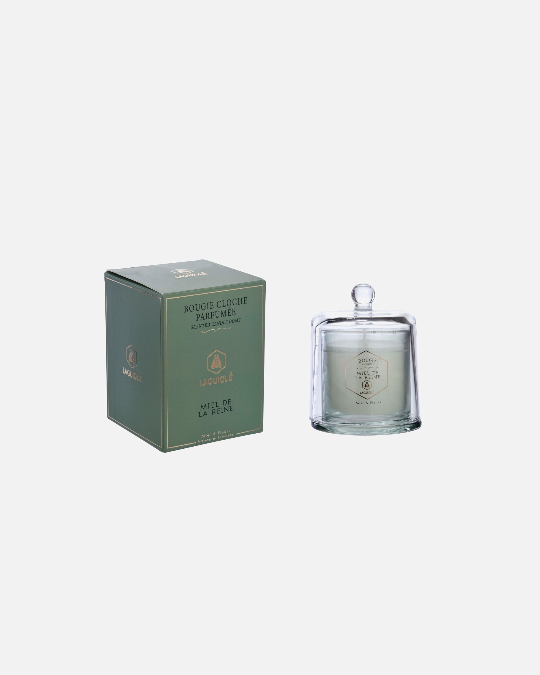 La guiole Bougie Parfumée et Sa Cloche, Fleur et Miel, 22 Heures de Parfum, 145 g