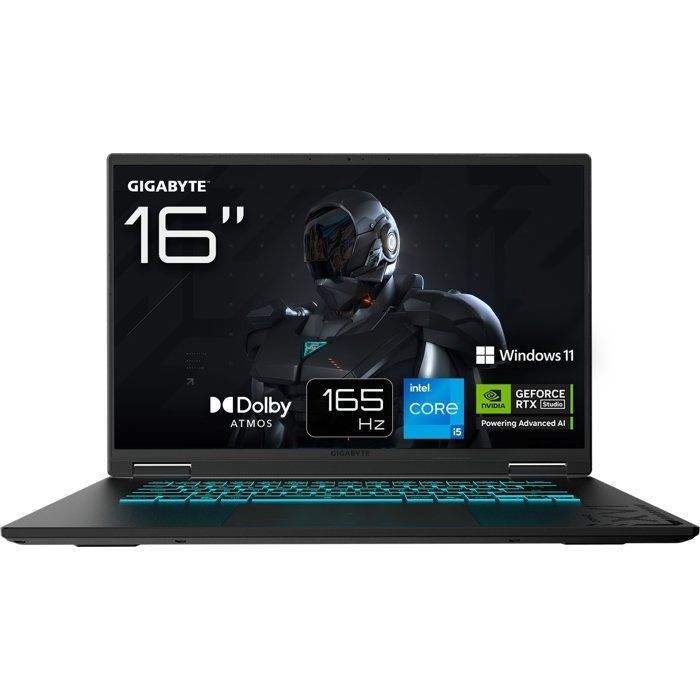 Laptop da gaming GIGABYTE GAMING A16 CTHH3FR893SH - 16'' FHD+ - RTX5050 - INTEL Core i5-13420HX - 16GB - SSD da 512GB - Windows 11 Family