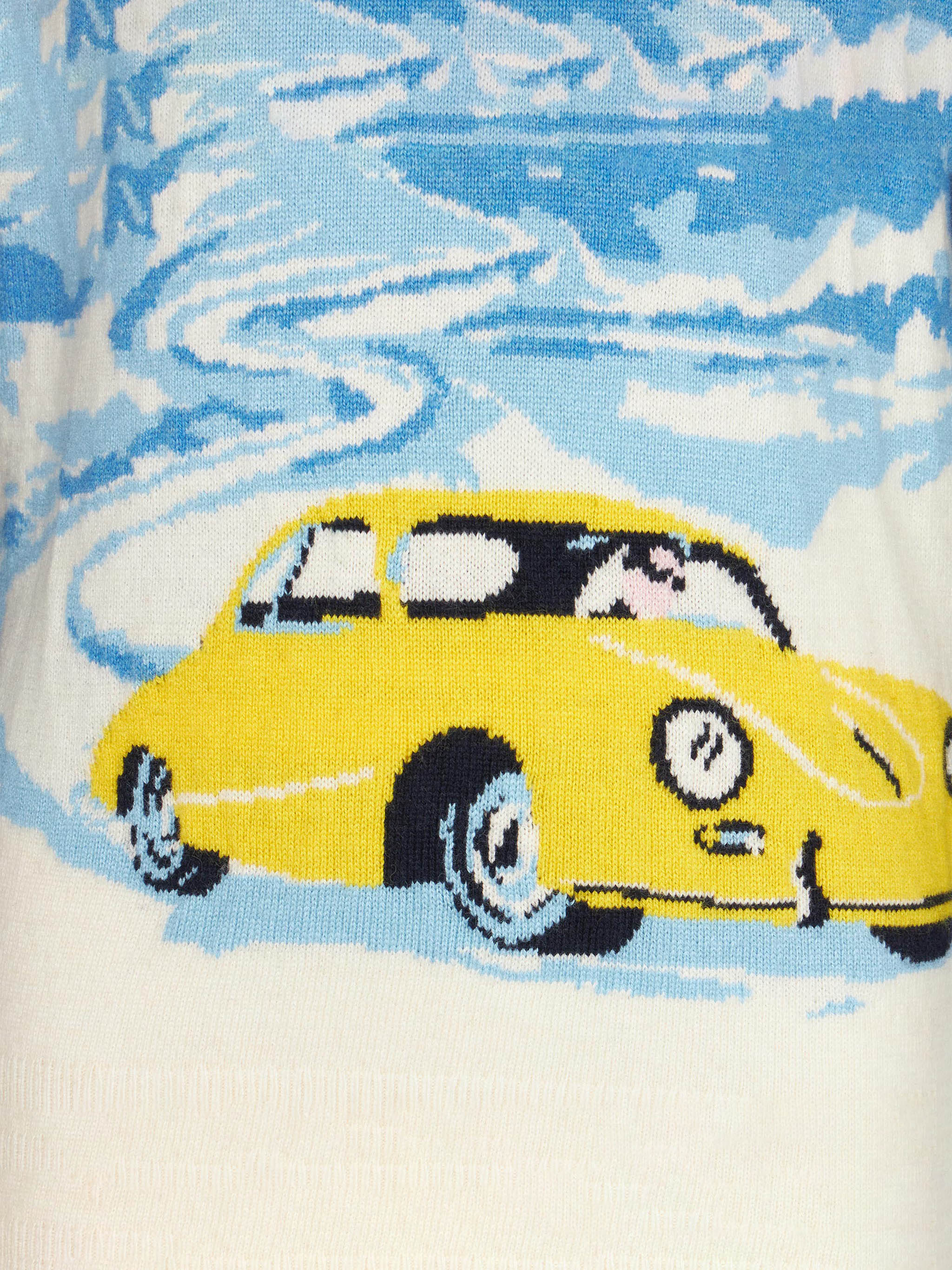 Cortina marineblauwe trui met jacquardprint voor jongens