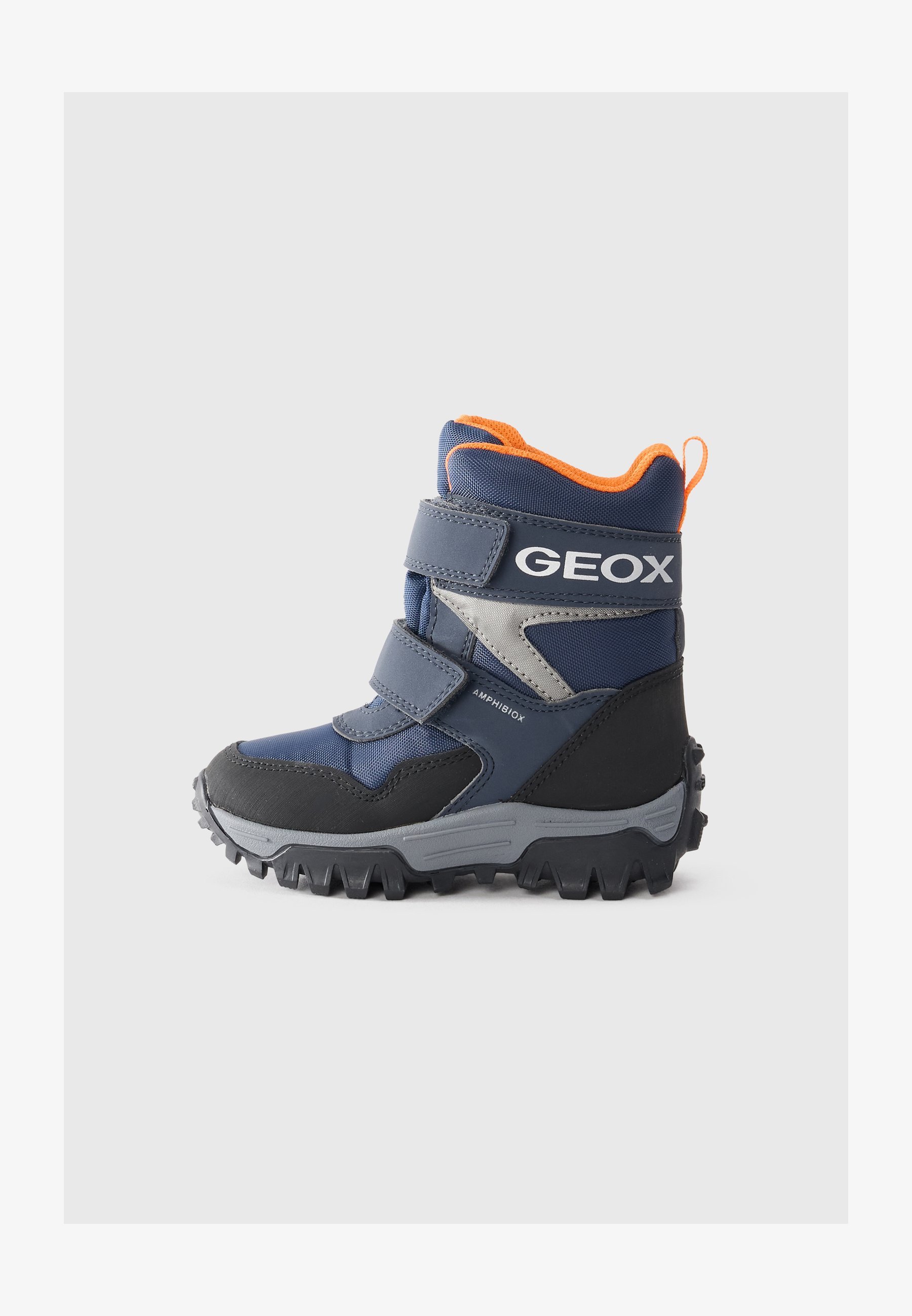 Geox HIMALAYA - Winterlaarzen - marineblauw/oranje