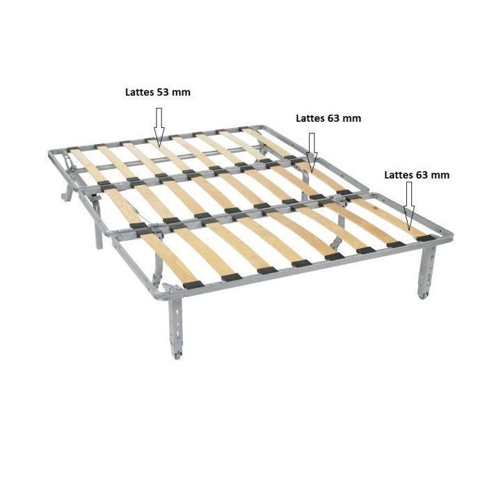 Canapé BZ convertible FLO-DUNE gris 160cm confort BULTEX