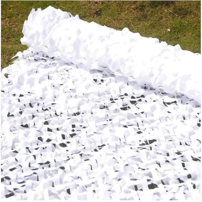 Camouflage Net - Rectangular Shade Sail - White - 3x3m