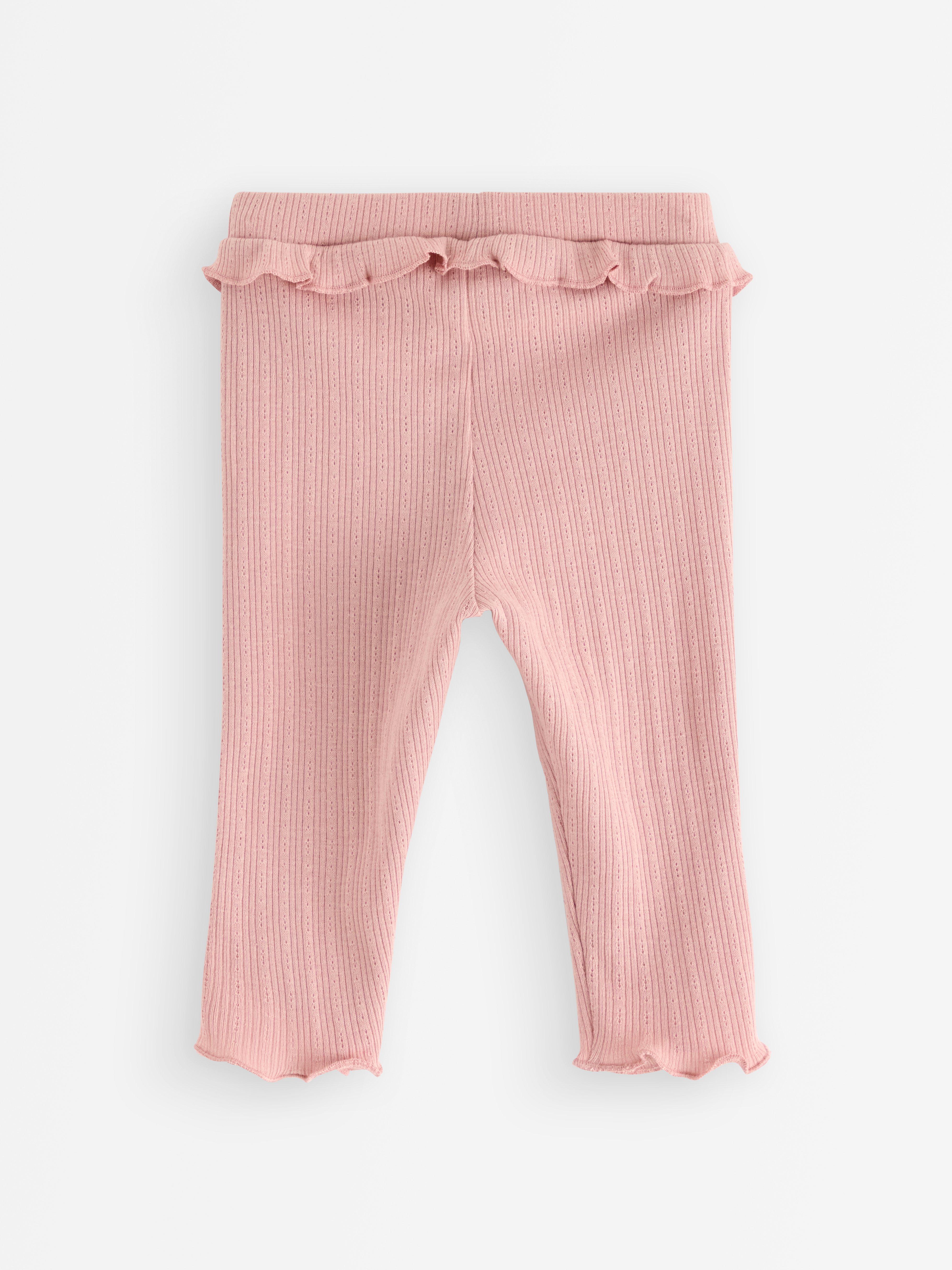 Legíny s volánky Dusty Pink