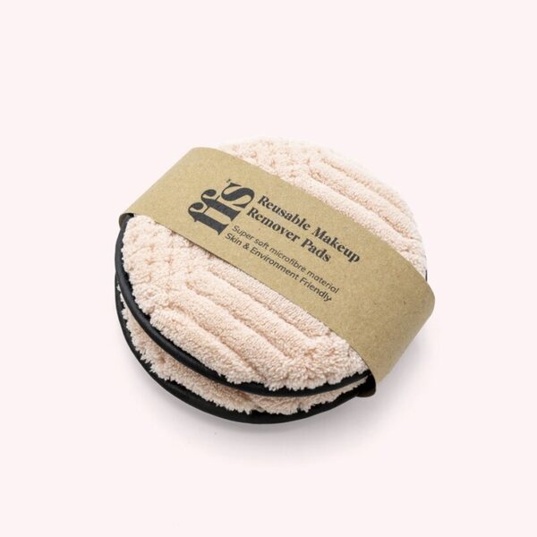 FFS Wiederverwendbare Make-up-Entferner-Pads, 2er-Pack – Rosa