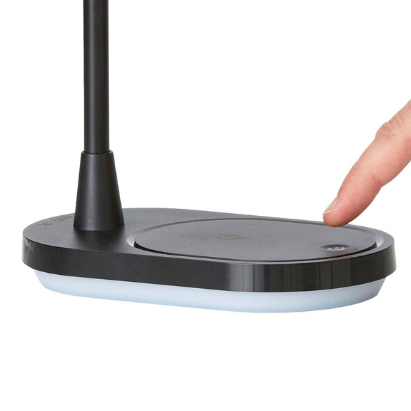 LED-Schreibtischlampe mit Wireless Charging, schwarz