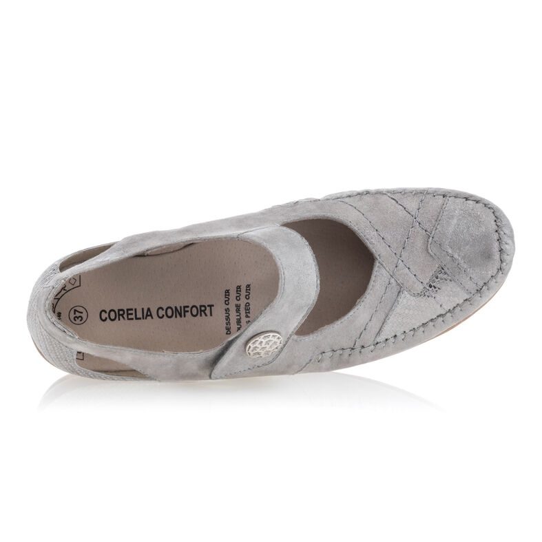 Zapatos cómodos para mujer, color gris.