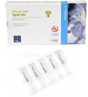 Frascos CAMON Spoton para gatos com óleo de neem 2ml