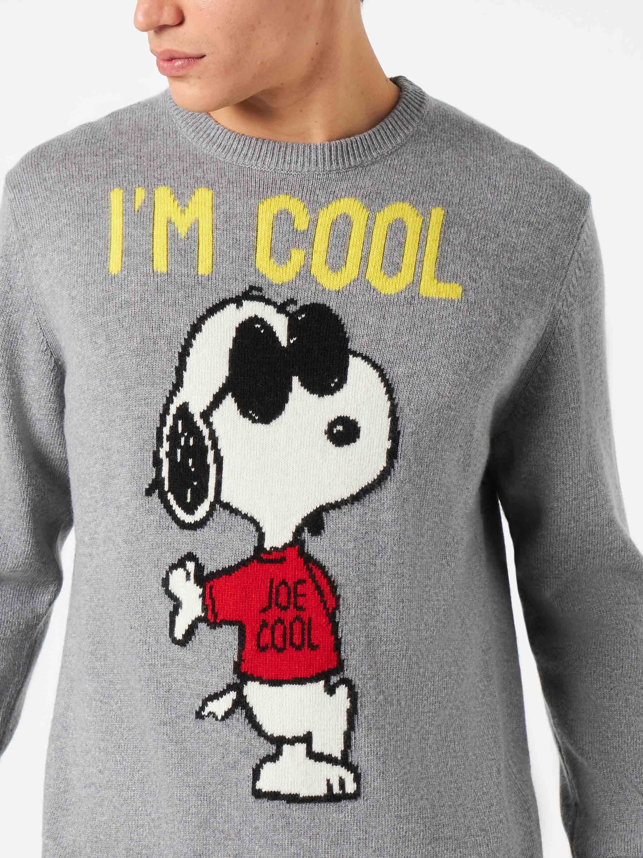 Maglione da uomo con Rock Snoopy grigio | SNOOPY - EDIZIONE SPECIALE P