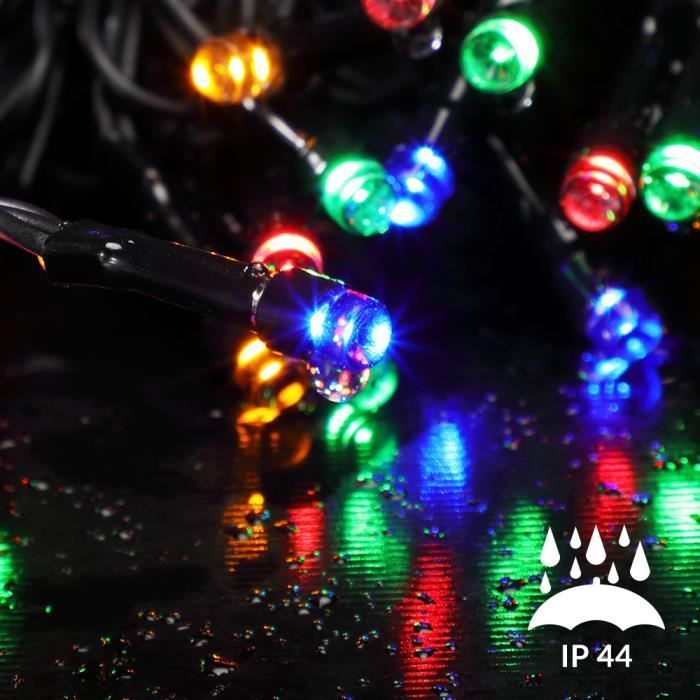 Monzana 400 meerkleurige LED-lichtslinger voor binnen- en buitenverlichting, kerstslingerverlichting en decoratie