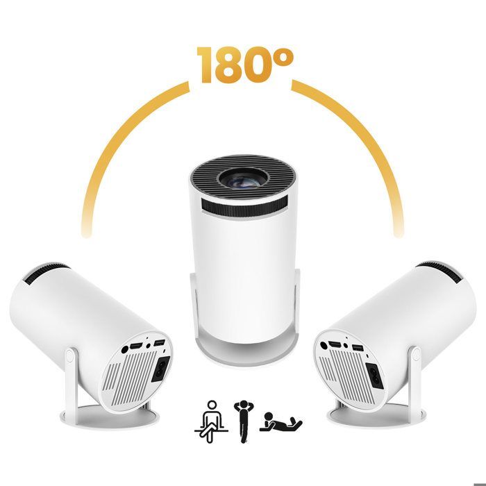 Vidéoprojecteur - AVIZAR - Android 11 - WiFi - Bluetooth - 720p HD - 180° Orientable