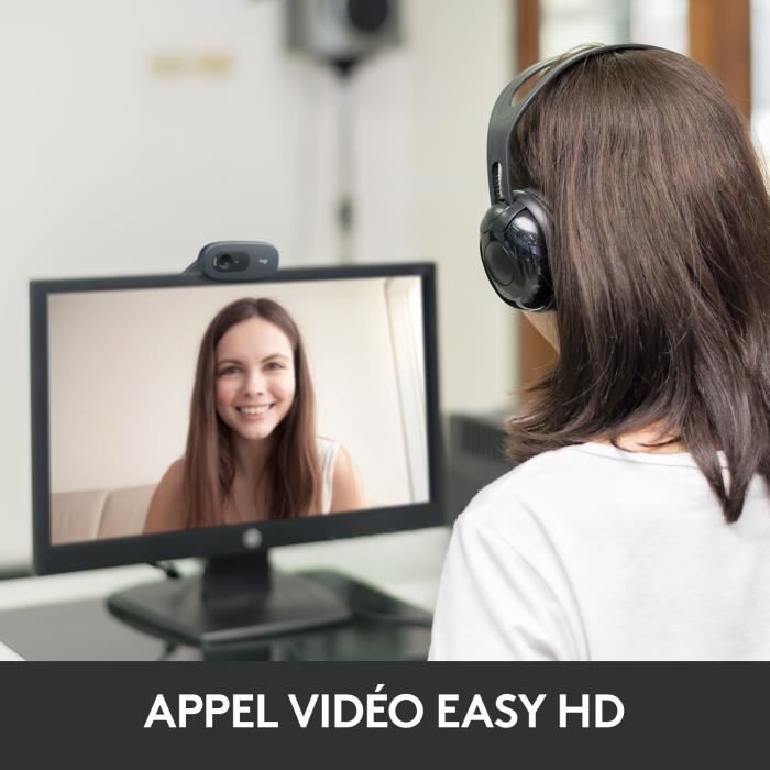 LOGITECH - Webcam HD - C270 - Preta