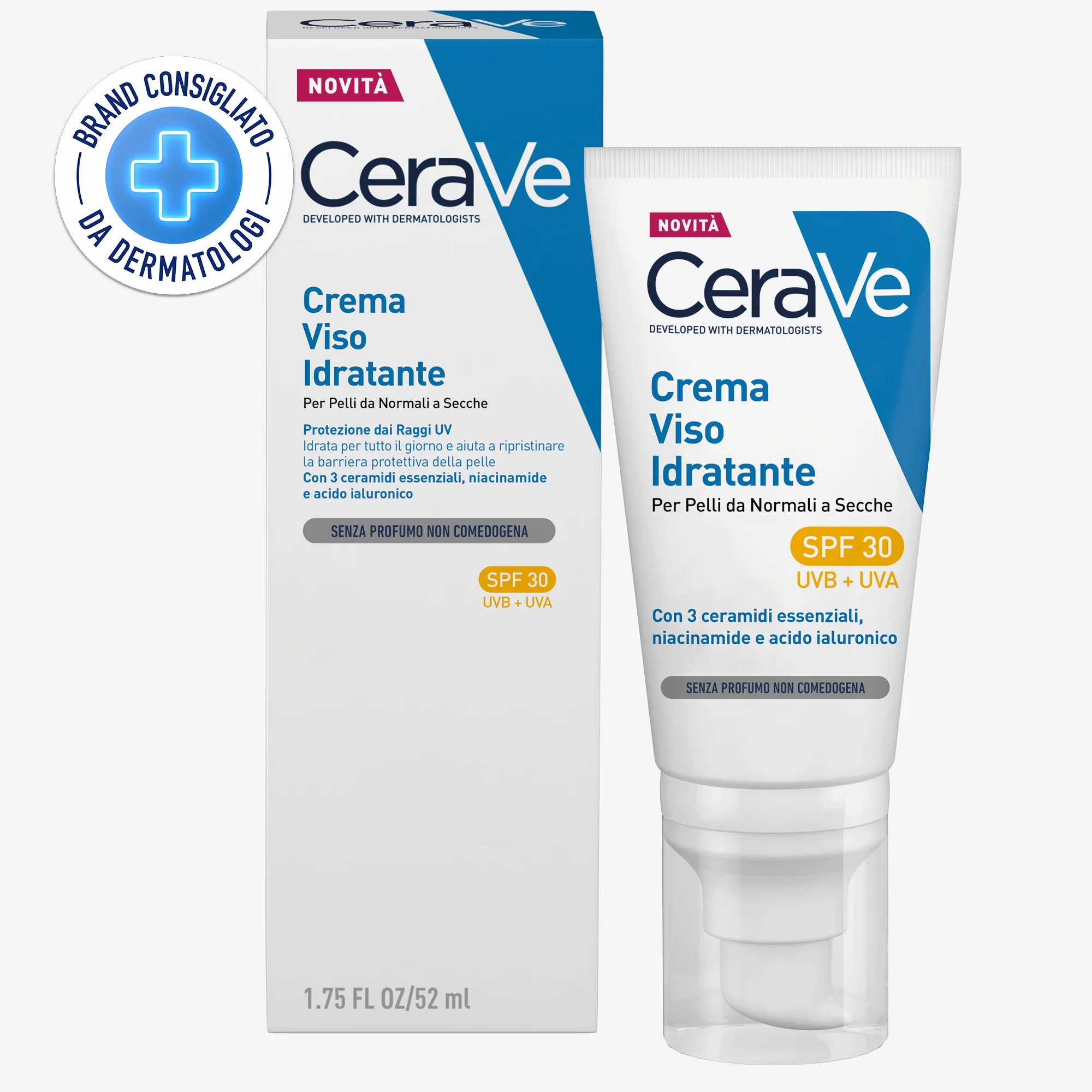 CERAVE Cerave Hydraterende Gezichtscrème SPF30 52 ml Bescherming en hydratatie