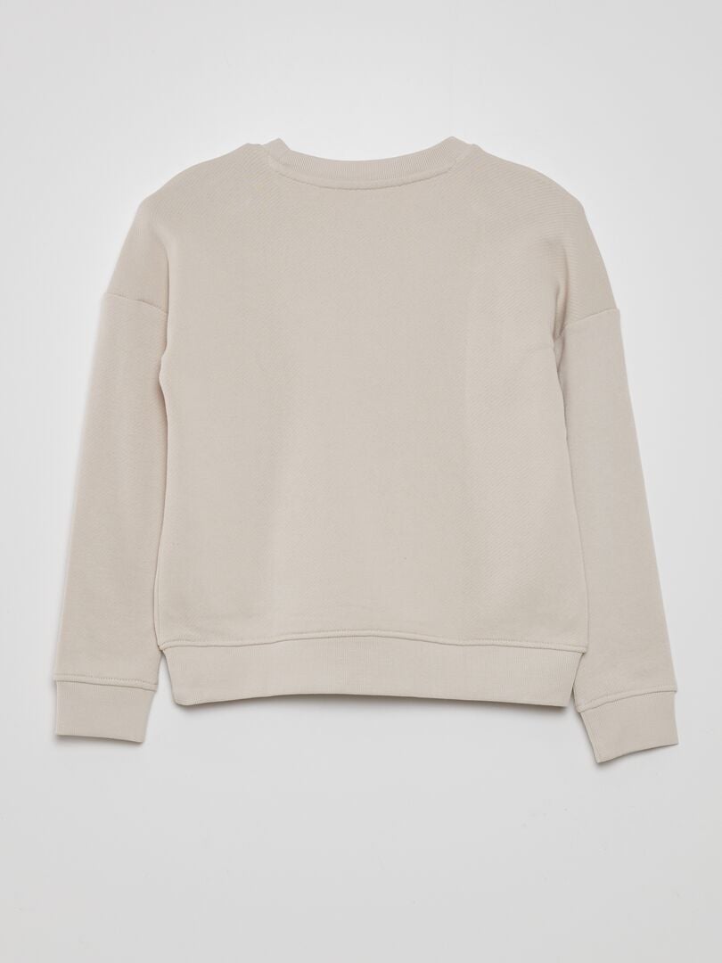 Lichtgewicht fleece sweatshirt - GRIJS