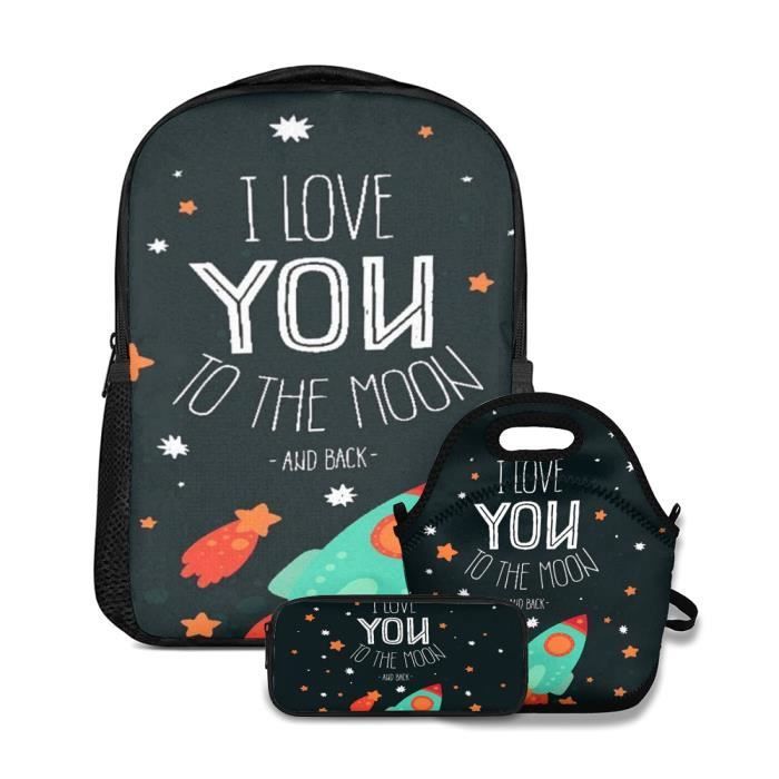 Conjunto de mochila escolar de 3 piezas - AALBERTS - Mapa espacial 