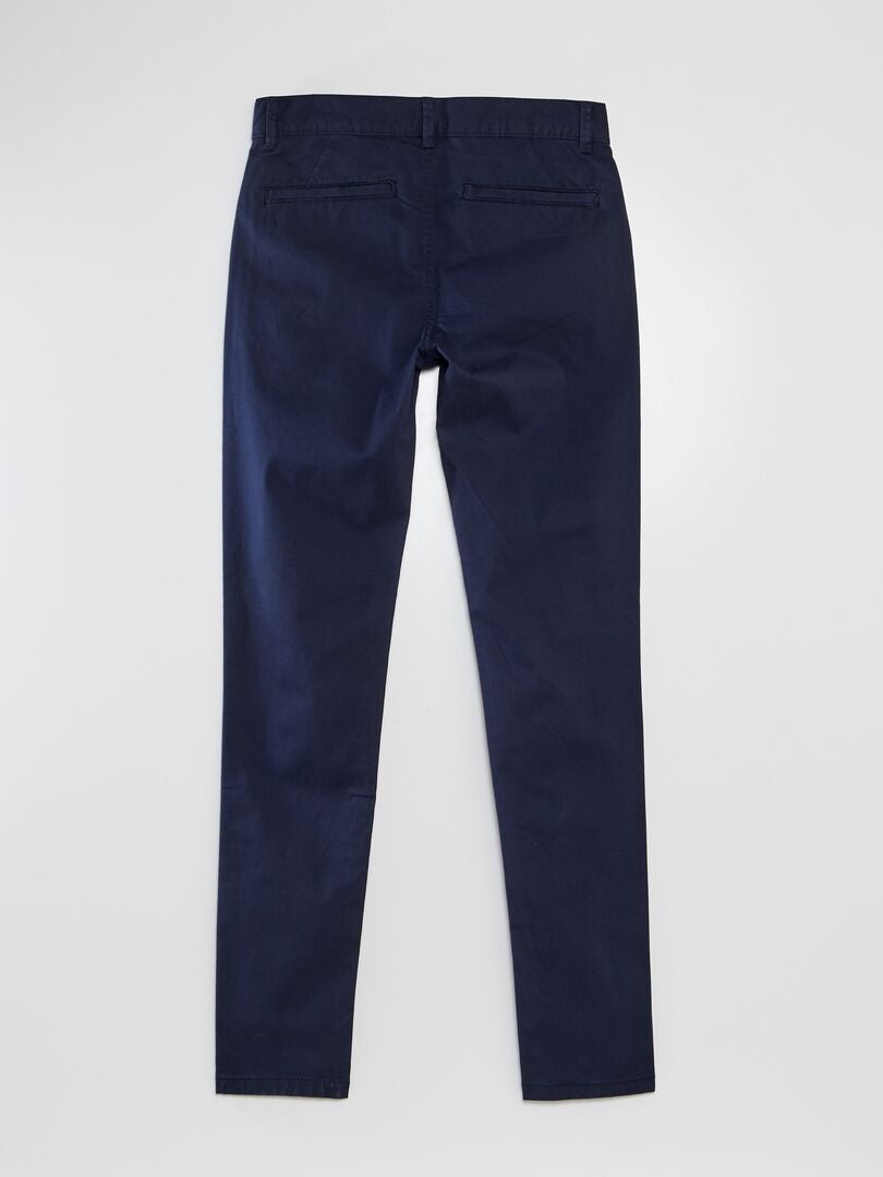 Calça chino skinny tamanho L34 - Azul