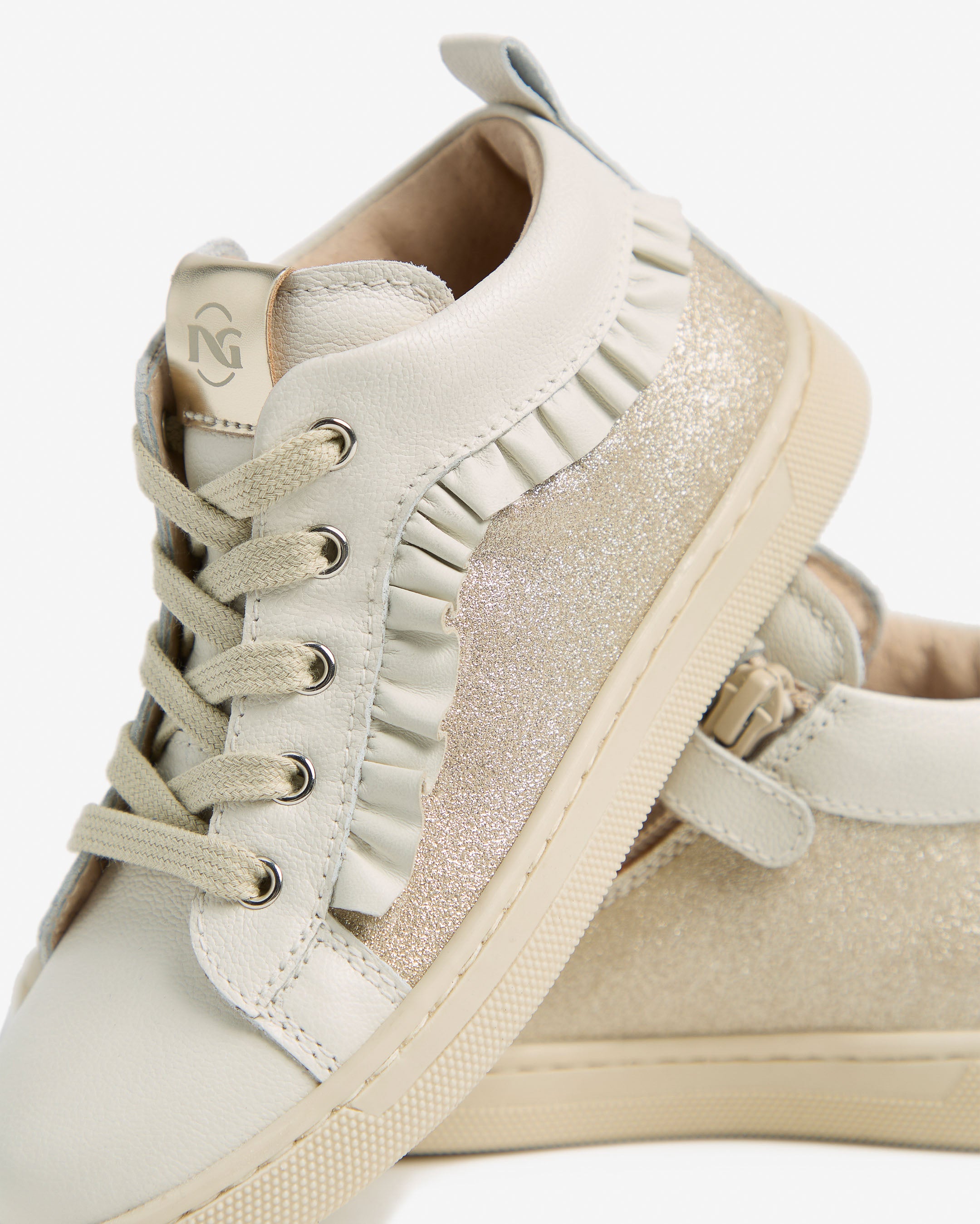  Junior-Sneaker für Mädchen aus Leder und Funktionsmaterial