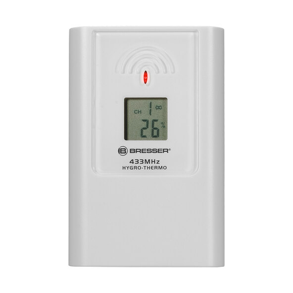 Ceas de perete LCD cu indicator meteo ClimaTemp JC, negru