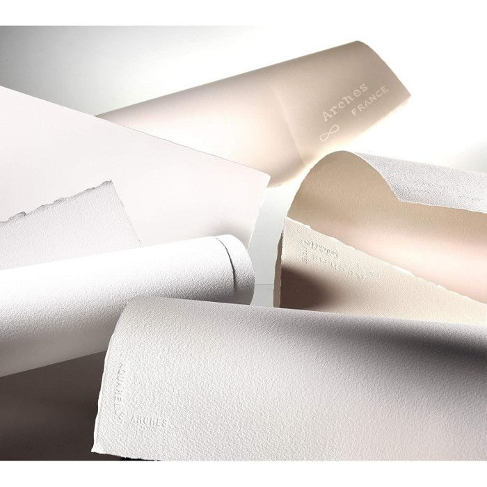 Watercolor Block - ARCHES® - 20 sheets - 23x31 cm - 300g - Fine grain natural white