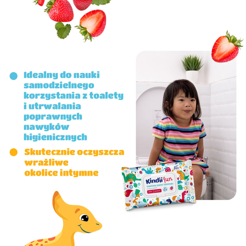 Kindii Toilettenpapier, 60 Stück