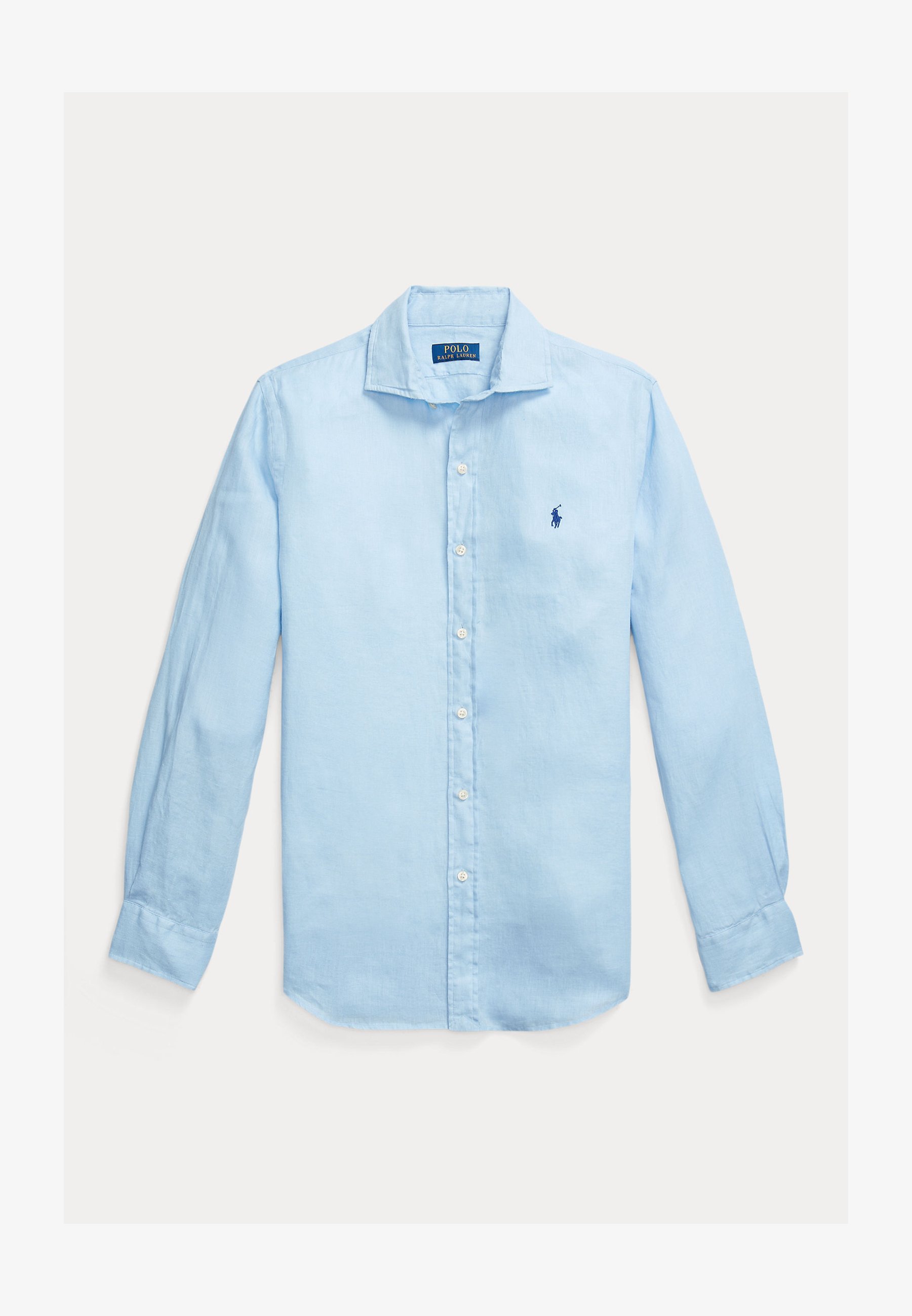 Koszula lniana Polo Ralph Lauren SLIM FIT - Koszula - niebieska biurowa