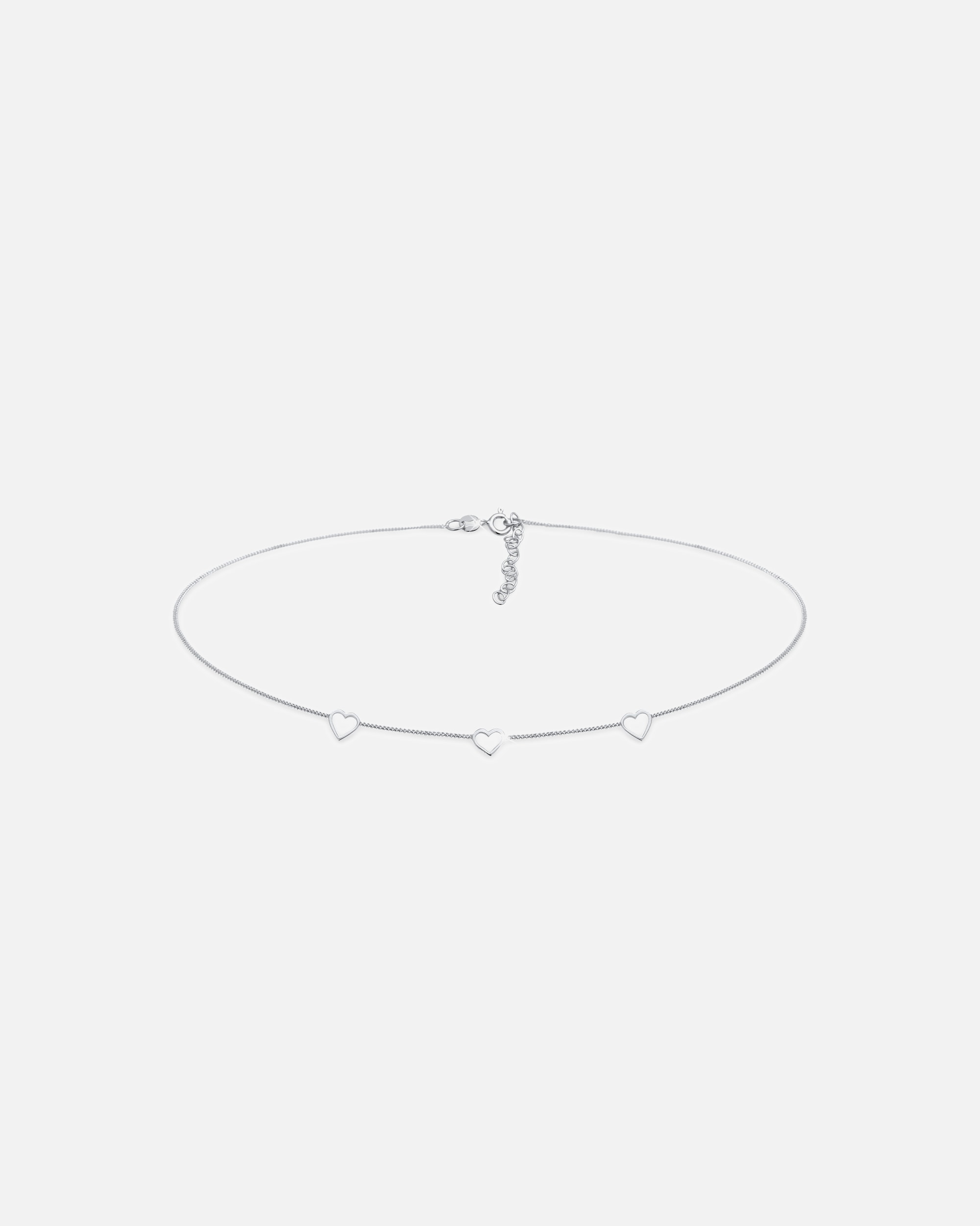 Elli Femmes choker cœur basique tendance en argent sterling 925